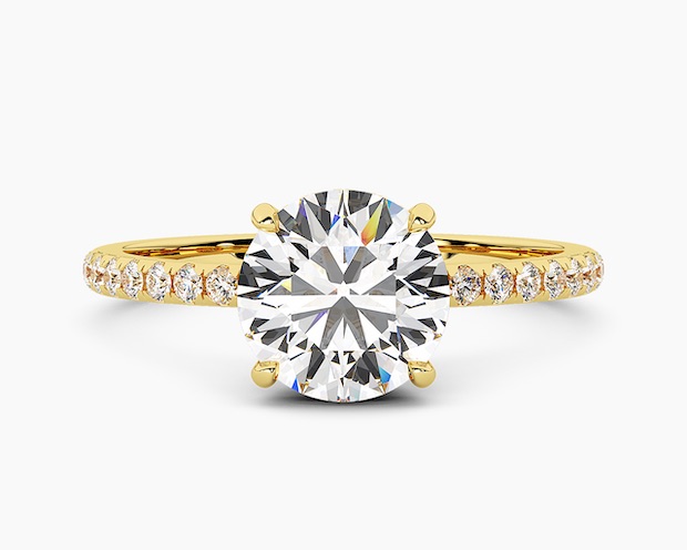 Yellow Gold Side Stone Rings