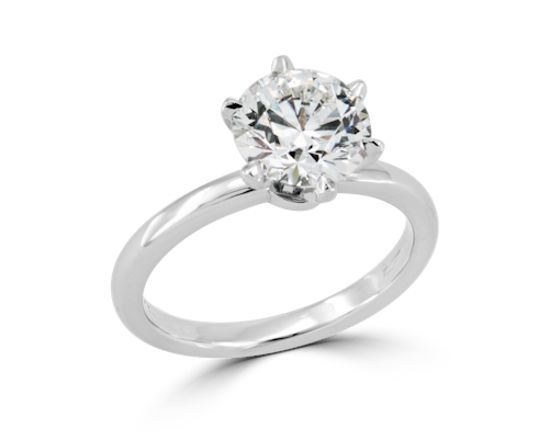 The Julia Six Prong Solitaire Engagement Ring | Victor Canera
