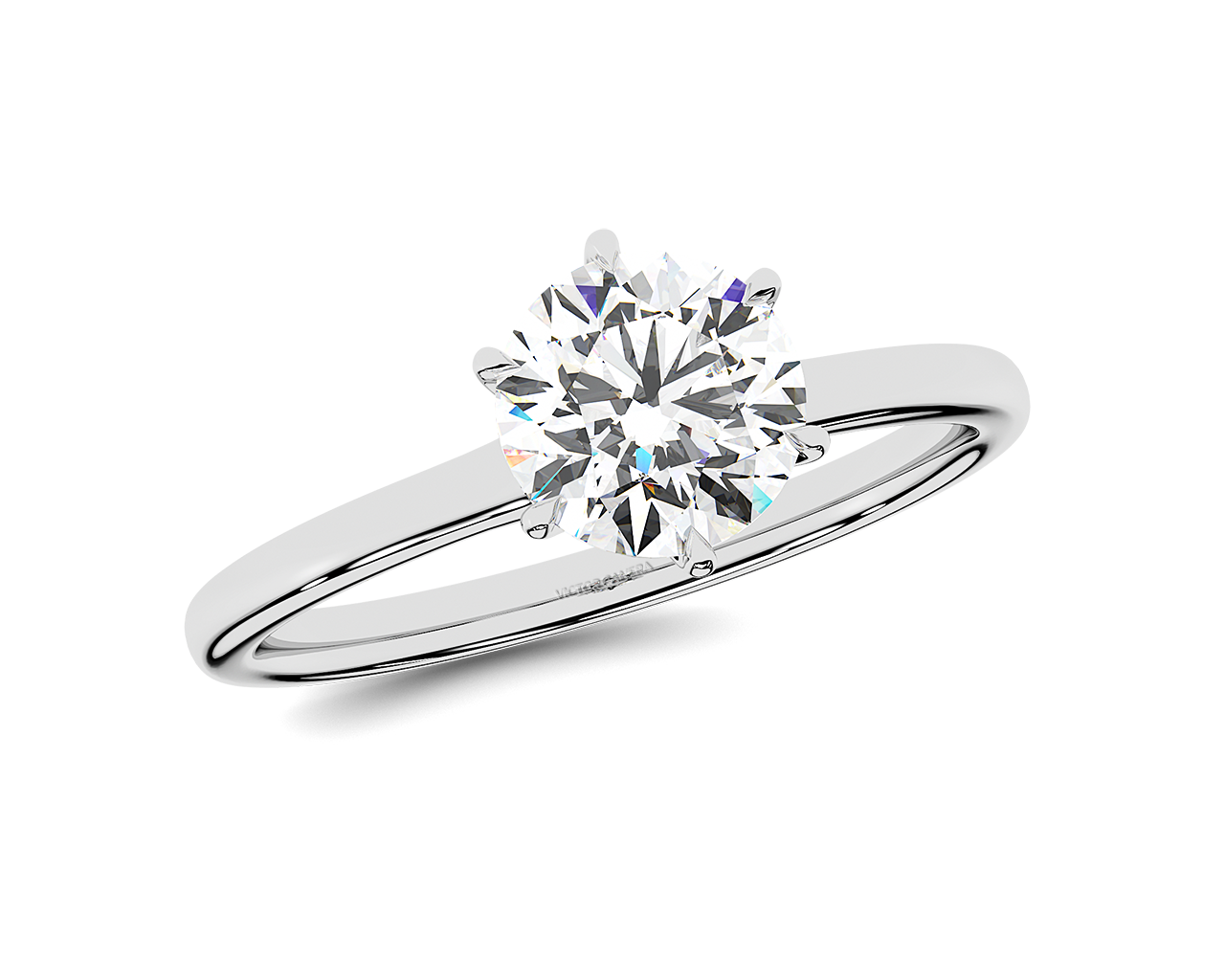 Six clearance prong solitaire