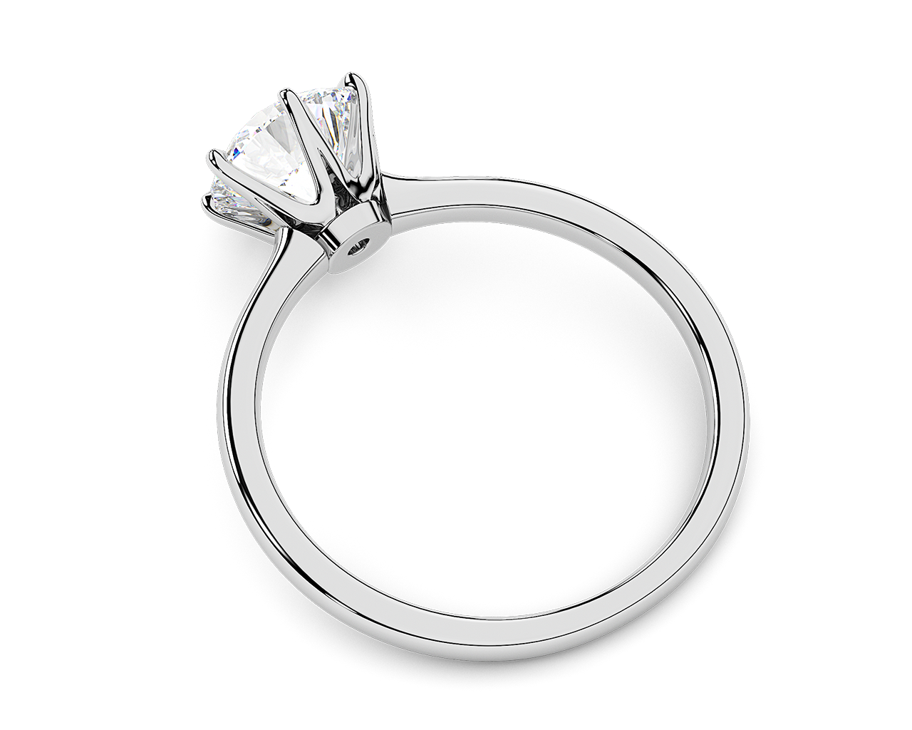 Six sales prong solitaire